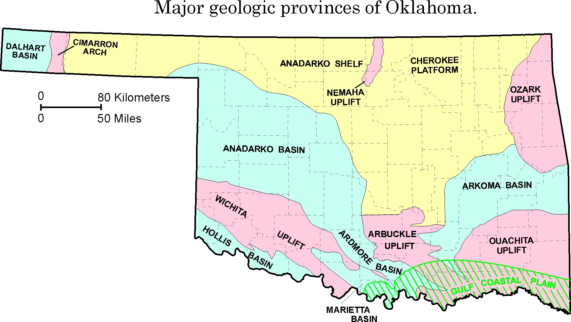 Us Map Oklahoma